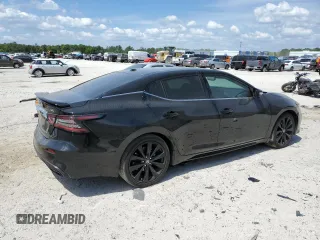 2020 Nissan Maxima SR with VIN 1N4AA6EV4LC381014, listed as a Copart auction lot 50953385 with 45,976 mi miles and Salvage Title. Bid and sale history available at DreamBid. Image 3.