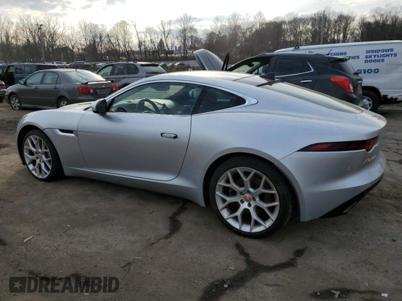 2018 Jaguar F-Type with VIN SAJDD1JV1JCK49348, listed as a Copart auction lot 47251675 with 49,771 mi miles and Salvage Title. Bid and sale history available at DreamBid. Image 2.