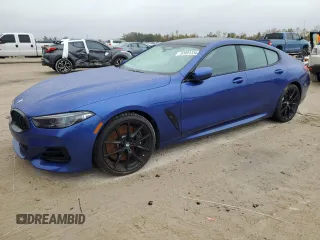 2023 BMW 8 Series 840i with VIN WBAGV2C01PCK32930, listed as a Copart auction lot 82891334 with 0 mi miles and Salvage Title. Bid and sale history available at carsss.com. Image 1.