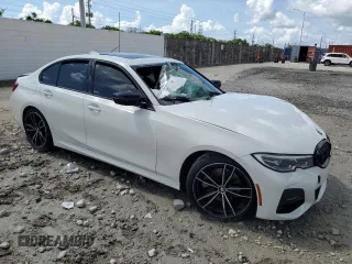 2021 BMW 3 Series 330i with VIN 3MW5R1J09M8B96562, listed as a Copart auction lot 61408805 with 50,024 mi miles and Non repairable. Bid and sale history available at DreamBid. Image 4.