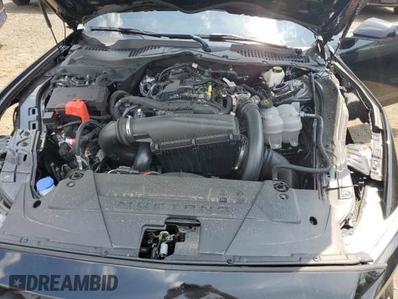 2024 Ford Mustang EcoBoost with VIN 1FA6P8TH7R5105582, listed as a Copart auction lot 62983705 with 14,984 mi miles and Salvage title. Bid and sale history available at DreamBid. Image 11.