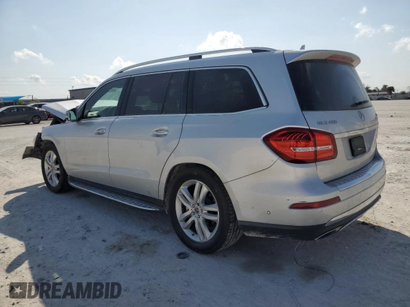 2019 Mercedes-Benz GLS 450 with VIN 4JGDF6EE3KB219643, listed as a Copart auction lot 42172674 with 83,432 mi miles and . Bid and sale history available at DreamBid. Image 2.