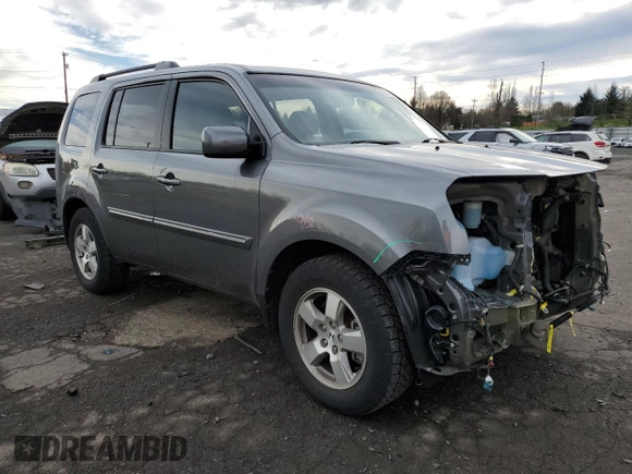 2011 Honda Pilot EX-L with VIN 5FNYF3H7XBB036478, listed as a Copart auction lot 41631415 with 54,213 mi miles and Salvage Title. Bid and sale history available at DreamBid. Image 4.