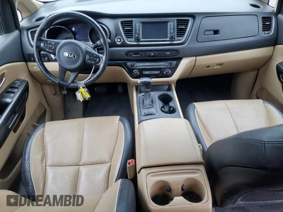 2017 Kia Sedona LX with VIN KNDMB5C1XH6249380, listed as a Copart auction lot 72143194 with 159,918 mi miles and Salvage Title. Bid and sale history available at DreamBid. Image 8.