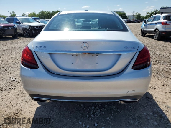 2019 Mercedes-Benz C 300 with VIN 55SWF8EB9KU310247, listed as a Copart auction lot 63183405 with 44,522 mi miles and Salvage title. Bid and sale history available at DreamBid. Image 6.