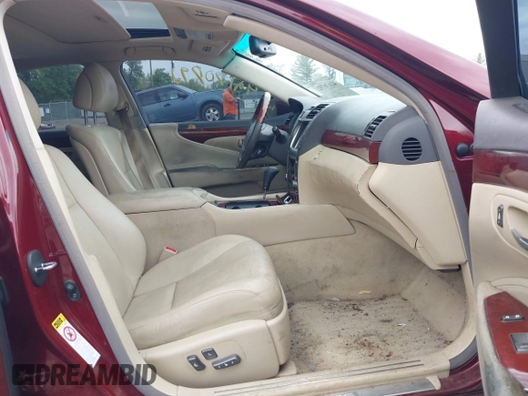 2007 Lexus LS 460 with VIN JTHBL46F775003346, listed as a IAAI auction lot 42170792 with 98,626 mi miles. Bid and sale history available at carsss.com. Image 5.