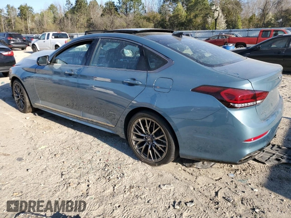 2018 Genesis G80 Sport z VIN KMHGN4JB9JU247868, wystawiony jako Copart lot #47442534 z przebiegiem 47 162 mil mil oraz Szkoda całkowita • Salvage title. Historia ofert i sprzedaży dostępna na DreamBid. Obrazek 2.