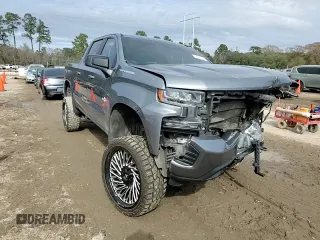 2020 Chevrolet Silverado 1500 RST with VIN 3GCPWDED1LG413612, listed as a Copart auction lot 41828455 with Not Provided miles and Salvage Title. Bid and sale history available at DreamBid. Image 11.