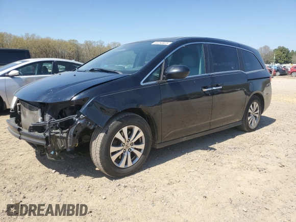 2016 Honda Odyssey EX-L with VIN 5FNRL5H69GB072797, listed as a Copart auction lot 50253825 with 200,970 mi miles and Salvage Title. Bid and sale history available at DreamBid. Image 1.
