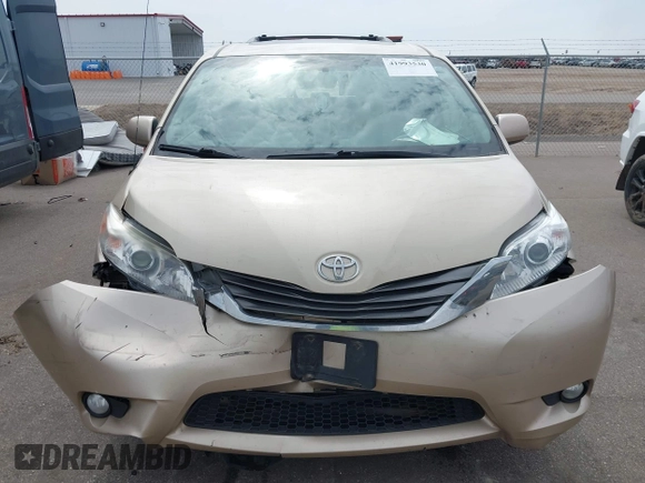2013 Toyota Sienna XLE with VIN 5TDDK3DC4DS055796, listed as a IAAI auction lot 41993530 with 256,735 mi miles and . Bid and sale history available at DreamBid. Image 12.