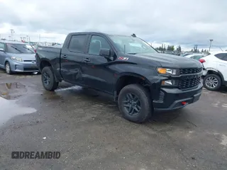 2021 Chevrolet Silverado 1500 Custom Trail Boss with VIN 3GCPYCEF4MG147073, listed as a IAAI auction lot 41786919 with 89,749 mi miles and . Bid and sale history available at DreamBid. Image 1.