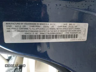 2011 Volkswagen Jetta SEL z VIN 3VWLZ7AJ2BM102447, wystawiony jako IAAI lot #42312584 z przebiegiem 103 392 mil mil oraz . Historia ofert i sprzedaży dostępna na DreamBid. Obrazek 9.