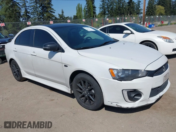 2017 Mitsubishi Lancer ES with VIN JA32U2FU5HU015258, listed as a IAAI auction lot 42121579 with 175,762 mi miles. Bid and sale history available at carsss.com. Image 1.