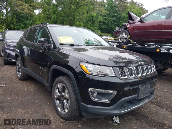 2020 Jeep Compass Limited with VIN 3C4NJDCB4LT155374, listed as a IAAI auction lot 42437611 with 43,867 mi miles and . Bid and sale history available at DreamBid. Image 6.