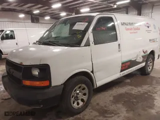 2012 Chevrolet Express Cargo Van with VIN 1GCSGAFX6C1167511, listed as a IAAI auction lot 42038681 with 281,334 mi miles. Bid and sale history available at carsss.com. Image 2.