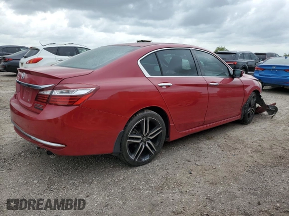 2016 Honda Accord Sport with VIN 1HGCR2F58GA187950, listed as a Copart auction lot 55161315 with 115,860 mi miles and Salvage title. Bid and sale history available at DreamBid. Image 3.
