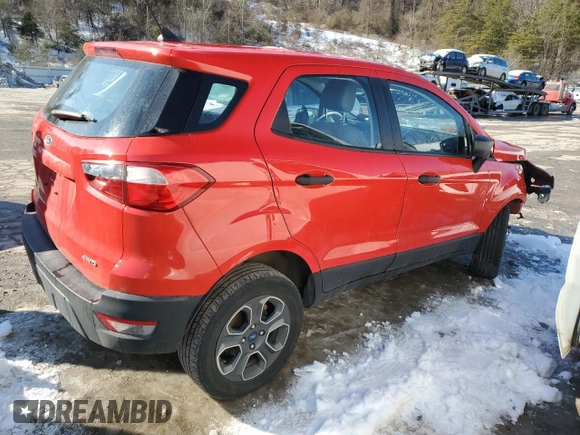 2020 Ford EcoSport S with VIN MAJ6S3FL6LC386360, listed as a Copart auction lot 88342265 with 79,883 mi miles and Salvage Title. Bid and sale history available at DreamBid. Image 3.