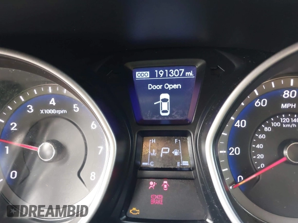 2013 Hyundai Elantra GT with VIN KMHD35LE7DU131935, listed as a IAAI auction lot 42149244 with 191,307 mi miles. Bid and sale history available at carsss.com. Image 7.