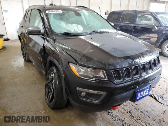2020 Jeep Compass Trailhawk with VIN 3C4NJDDB0LT159324, listed as a Copart auction lot 50961595 with 86,446 mi miles and Salvage Title. Bid and sale history available at carsss.com. Image 4.