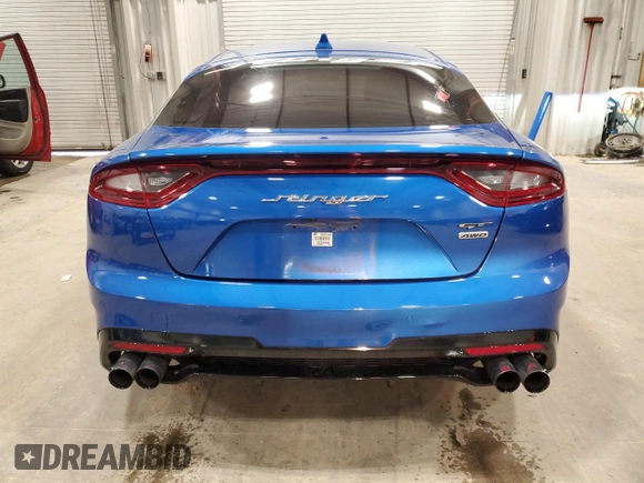 2021 Kia Stinger GT2 with VIN KNAE55LC2M6089564, listed as a Copart auction lot 51606475 with 53,799 mi miles and Salvage Title. Bid and sale history available at carsss.com. Image 6.