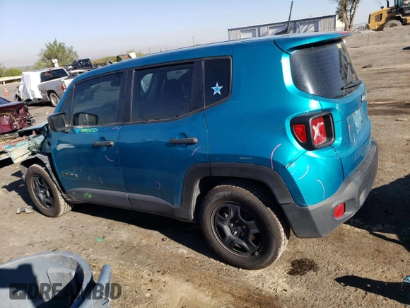 2020 Jeep Renegade Jeepster with VIN ZACNJAAB8LPL86493, listed as a Copart auction lot 72620614 with 133,915 mi miles and Salvage title. Bid and sale history available at DreamBid. Image 2.