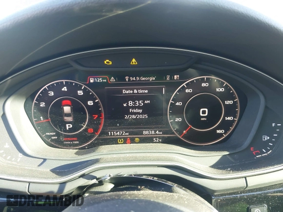 2018 Audi A4 Premium Plus with VIN WAUENAF49JA052761, listed as a IAAI auction lot 41697472 with 115,472 mi miles. Bid and sale history available at carsss.com. Image 7.