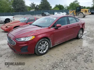 2019 Ford Fusion SE with VIN 3FA6P0HD3KR228841, listed as a Copart auction lot 53509655 with 111,984 mi miles and Salvage Title. Bid and sale history available at DreamBid. Image 1.