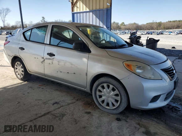 2012 Nissan Versa S with VIN 3N1CN7AP0CL912737, listed as a Copart auction lot 43459245 with 108,262 mi miles and Salvage Title. Bid and sale history available at carsss.com. Image 4.