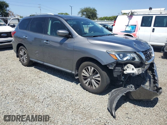 2017 Nissan Pathfinder SL with VIN 5N1DR2MM4HC654523, listed as a Copart auction lot 57589525 with 116,626 mi miles and Salvage title. Bid and sale history available at DreamBid. Image 4.