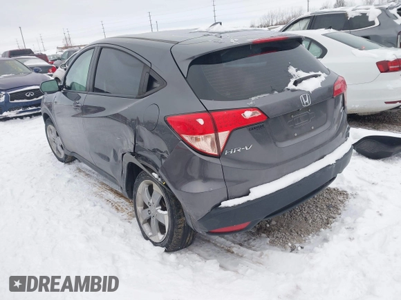 2017 Honda HR-V LX with VIN 3CZRU6H35HG703155, listed as a IAAI auction lot 41208172 with 85,713 mi miles. Bid and sale history available at carsss.com. Image 3.