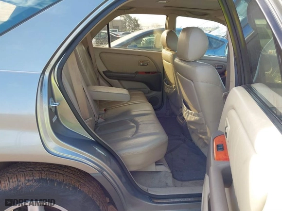 2001 Lexus RX 300 with VIN JTJHF10U310185749, listed as a IAAI auction lot 41623699 with 281,341 mi miles. Bid and sale history available at carsss.com. Image 8.