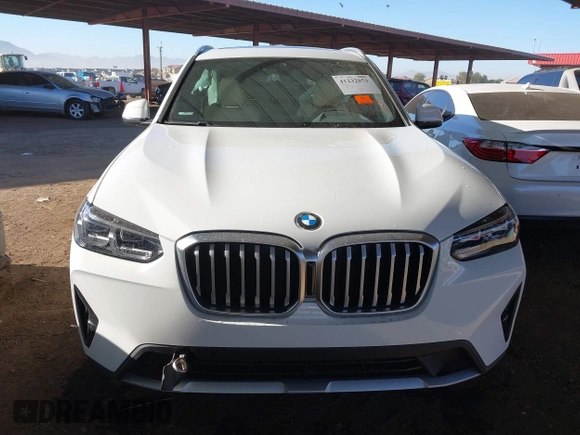 2022 BMW X3 sDrive30i with VIN WBX47DP01NN174649, listed as a IAAI auction lot 41232851 with 21,446 mi miles and . Bid and sale history available at DreamBid. Image 12.