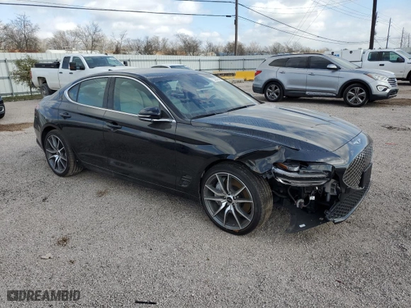 2025 Genesis G70 2.5T with VIN KMTG34SC3SU151092, listed as a Copart auction lot 44319625 with 2,698 mi miles and Clean Title. Bid and sale history available at carsss.com. Image 4.