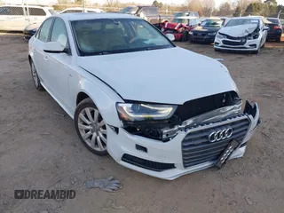 2015 Audi A4 Premium with VIN WAUAFAFLXFN028021, listed as a IAAI auction lot 41353827 with 93,932 mi miles. Bid and sale history available at carsss.com. Image 1.