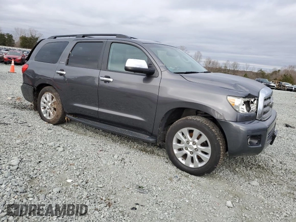 2016 Toyota Sequoia Platinum with VIN 5TDDW5G19GS141944, listed as a Copart auction lot 85374424 with 163,072 mi miles and Salvage Title. Bid and sale history available at carsss.com. Image 4.