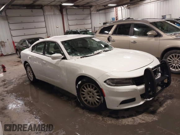 2018 Dodge Charger Police with VIN 2C3CDXKT9JH148277, listed as a IAAI auction lot 41229906 with 114,596 mi miles and . Bid and sale history available at carsss.com. Image 1.