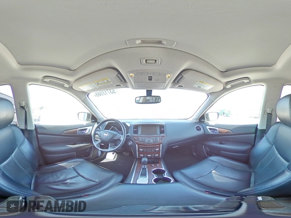 2017 Nissan Pathfinder S with VIN 5N1DR2MN9HC912477, listed as a Copart auction lot 53715565 with 90,690 mi miles and Salvage title. Bid and sale history available at DreamBid. Image 16.