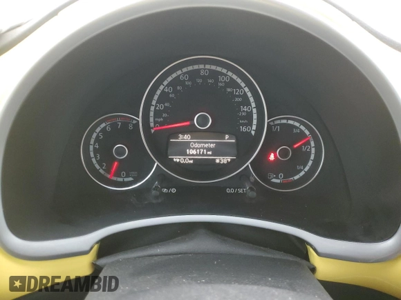 2013 Volkswagen Beetle 50s Edition with VIN 3VW5P7AT7DM828338, listed as a Copart auction lot 88228725 with 106,171 mi miles and Salvage title. Bid and sale history available at DreamBid. Image 9.