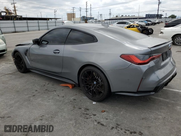 2022 BMW M4 with VIN WBS53AZ06NCH71280, listed as a Copart auction lot 49695804 with 0 mi miles. Bid and sale history available at carsss.com. Image 2.