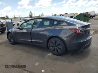 2025 Tesla Model 3 Long Range with VIN 5YJ3E1EA1SF938356, listed as a Copart auction lot 50609695 with 807 mi miles and Salvage Title. Bid and sale history available at DreamBid. Image 2.