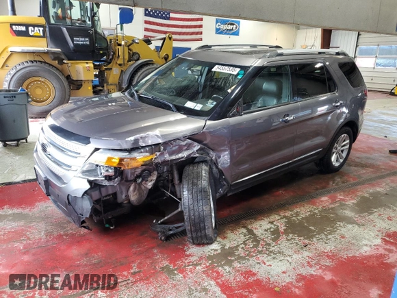 2013 Ford Explorer XLT with VIN 1FM5K8D87DGC48303, listed as a Copart auction lot 54557535 with 91,185 mi miles and Salvage Title. Bid and sale history available at carsss.com. Image 1.