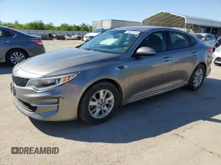 2016 Kia Optima LX with VIN 5XXGT4L36GG076611, listed as a Copart auction lot 50027415 with 150,762 mi miles and Salvage Title. Bid and sale history available at carsss.com. Image 1.