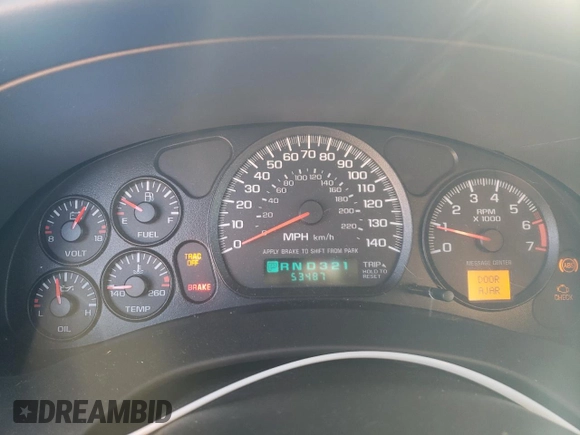 2003 Chevrolet Monte Carlo SS with VIN 2G1WX12K939166563, listed as a Copart auction lot 77012714 with 53,487 mi miles and Salvage Title. Bid and sale history available at carsss.com. Image 9.