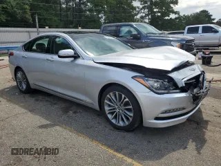 2017 Genesis G80 3.8L with VIN KMHGN4JE5HU182151, listed as a Copart auction lot 71682794 with 57,024 mi miles and Salvage Title. Bid and sale history available at carsss.com. Image 4.