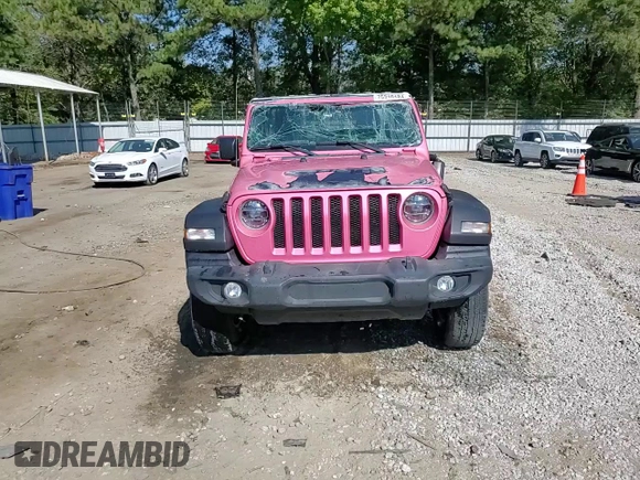 2021 Jeep Wrangler Willys with VIN 1C4HJXAG6MW651740, listed as a Copart auction lot 75310184 with 39,608 mi miles and Salvage title. Bid and sale history available at DreamBid. Image 14.