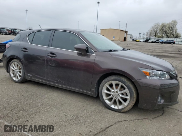 2011 Lexus CT 200h with VIN JTHKD5BH7B2038229, listed as a Copart auction lot 51456725 with 205,774 mi miles and Clean title. Bid and sale history available at DreamBid. Image 4.