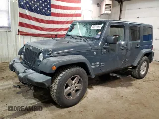 2017 Jeep Wrangler Unlimited Sport with VIN 1C4BJWDG8HL535698, listed as a Copart auction lot 85021364 with 143,105 mi miles and Salvage Title. Bid and sale history available at carsss.com. Image 1.