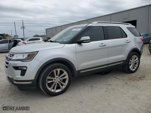 2018 Ford Explorer Limited with VIN 1FM5K7FH1JGB52380, listed as a Copart auction lot 47739835 with 128,590 mi miles and Salvage Title. Bid and sale history available at carsss.com. Image 1.