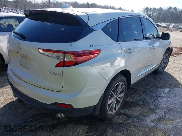 2019 Acura RDX Technology with VIN 5J8TC1H55KL000167, listed as a IAAI auction lot 41431718 with 111,791 mi miles and . Bid and sale history available at DreamBid. Image 4.