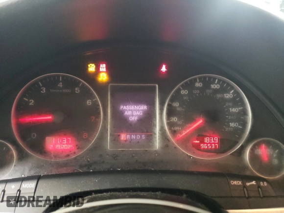 2006 Audi A4 2.0T with VIN WAUDF78E36A084792, listed as a Copart auction lot 45609625 with 96,537 mi miles and Salvage Title. Bid and sale history available at carsss.com. Image 9.